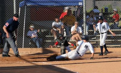 Close Call at Home Plate