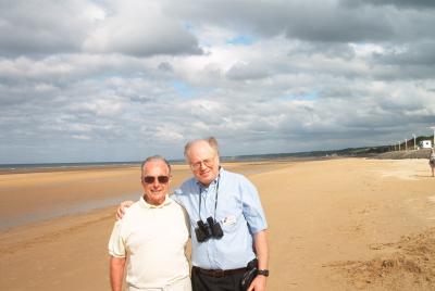 Bob Searl, Sr. & Richard Dubsky - Omaha Beach Normandy