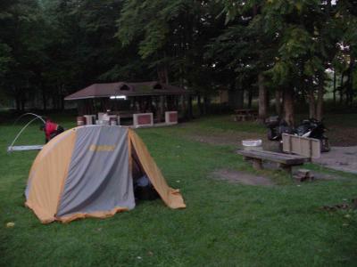 Rubeshibe campsite - got a free lobster and beer dinner here, also a free campsite