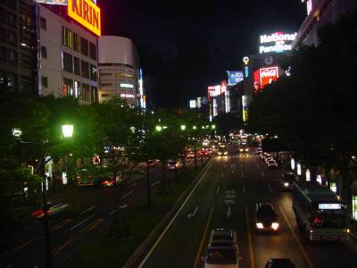Sendai streets at night