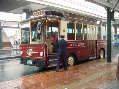 Loople bus, the tourist bus of Sendai
