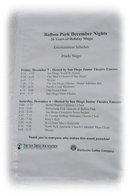 Balboa Park December Nights 2003, San Diego
