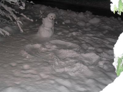 Look what the snowman discovered in the snow!