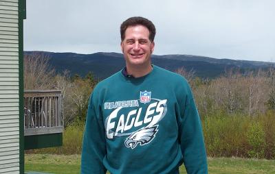 Wearing My Eagles Sweatshirt