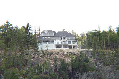 Bar Harbor Mansion from Scenic Boat