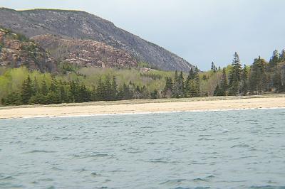 Sand Beach From Boat