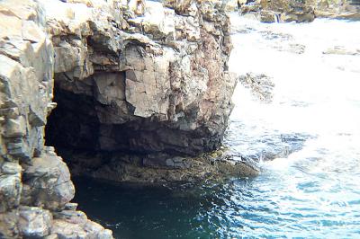 Water from Ocean Creates Cave