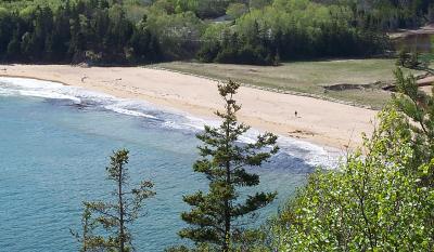 Sand Beach from High Hiking trail