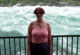 Joann in Front of the Raging Niagara River