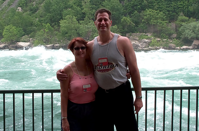 Joann and Me in Front of the Raging Niagara River