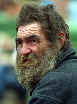 Homeless man at Quay