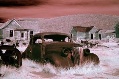 Bodie Ca. Ghost town in Infrared, By John Kloepper