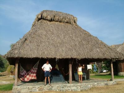 typical cabana at la ticla