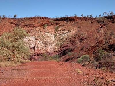 First view of Hamersley Gorge