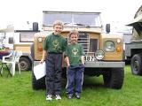 Todds boys, Karl & Oliver excited for the Land Rover Weekend.