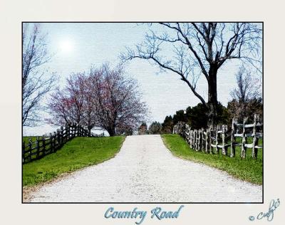 country road sketch