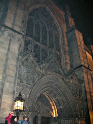 St Giles' Cathedral at night