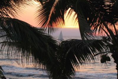 Sunset from the balcony