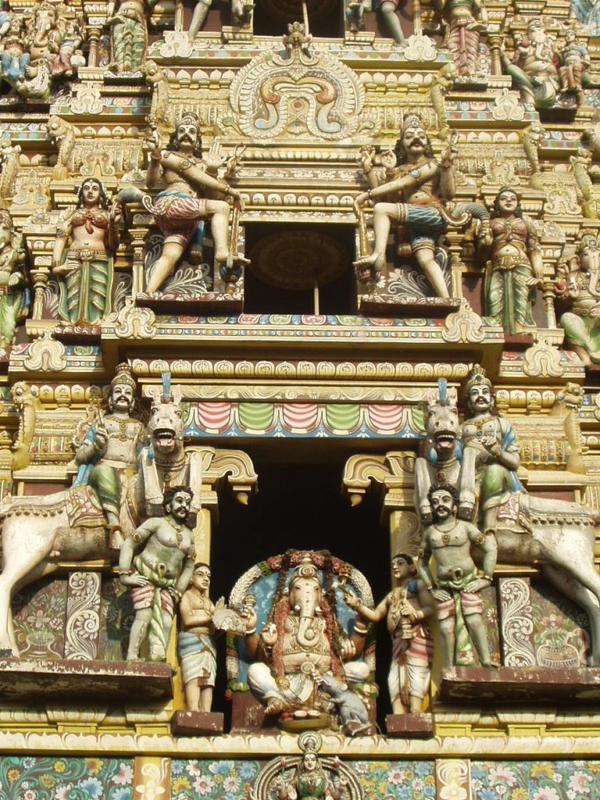 Lord Ganesha on the gopura