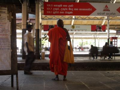 Monk by rail