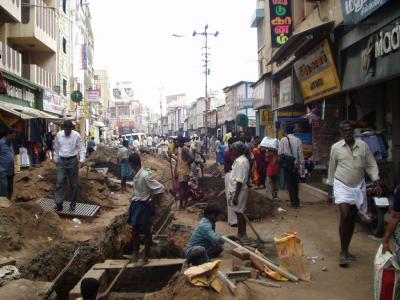 They're diggging a big hole in Madurai