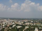 So I climbed it. A view of Trichy below