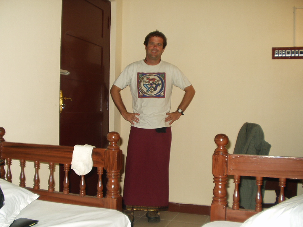Once you wear a sarong, youll find it very hard to put on pants again