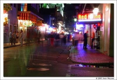 bourbon street at nightby andy