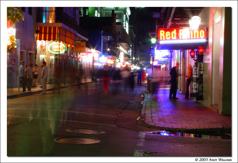 <b>bourbon street at night<b><br><font size =1>by andy</font>