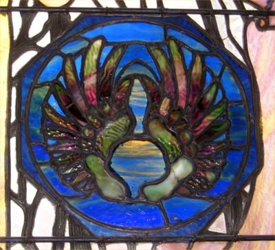 Stained glass at Cutting Fields