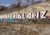 Cuyahoga Riverbank Graffiti / Erie Railroad Wall 