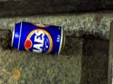 abandoned beer can