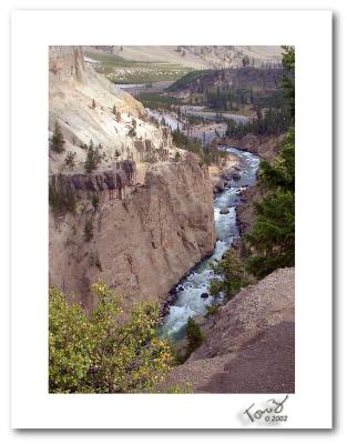 Deep River Canyon in Yellowstone Park