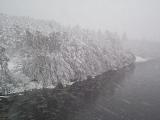 The River Dee compete with Ice chunks