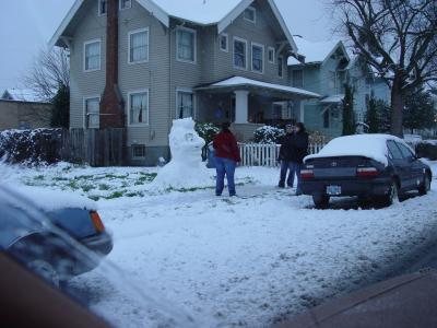 Strange snowman