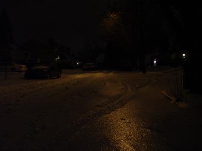 Look at the sheen on the snow