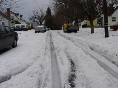 The street was still bad