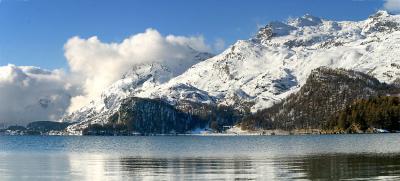 Silser See bei Sils-Maria im Engadin (Graubnden)