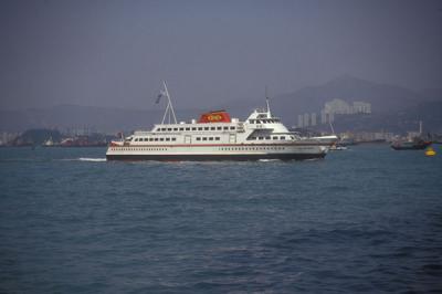 Hydrofoils from Hong Kong to Macau