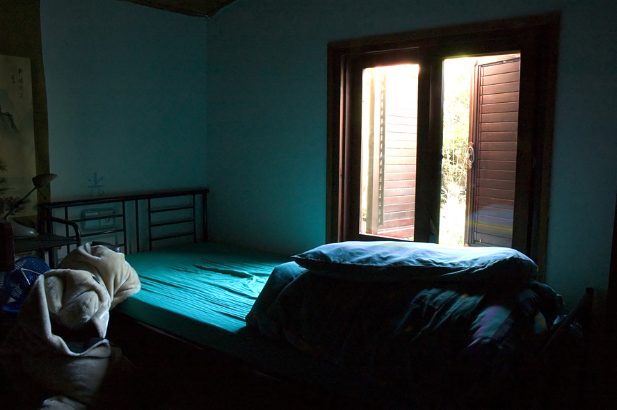 A bedroom window