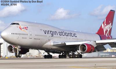 Virgin Atlantic B747-41R G-VWOW Cosmic Girl airliner aviation stock photo #8744