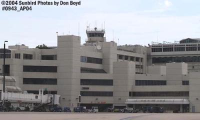 2004 - E-Tower and FIS at Concourse E (former FAA Tower) - aviation airport stock photo #0943