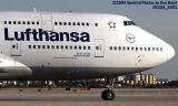 Lufthansa B747-430 D-ABVX taxiing at Miami International Airport aviation stock photo