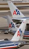 American Airlines B757-223 N602AN, B737-823, B777-223ER tails aviation stock photo #8516