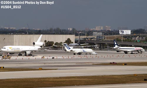 MIA Northeast corner aircraft parking area cargo airline aviation stock photo #8512