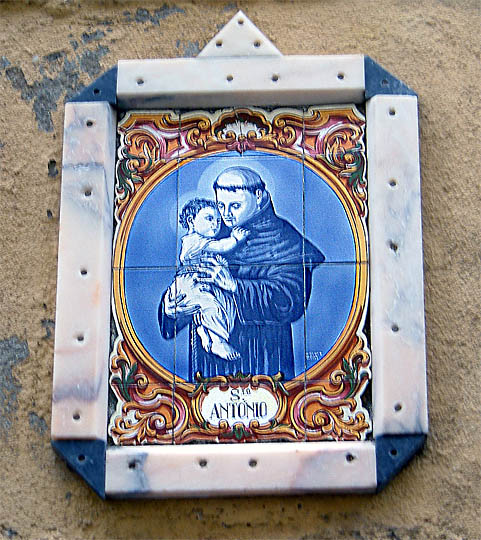 Above a door in the Alfama District