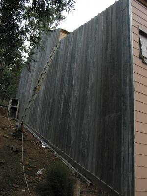 rear cladding - up hill