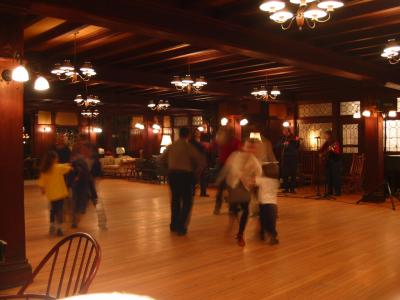 Square(?) dancing in the Lake Room // Mohonk