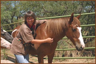 Silke Schneider and Juanita (With Lorenzo and Jose Nuzzling)