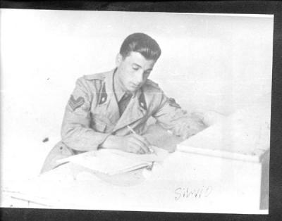 While serving in the Italian Army during WW II